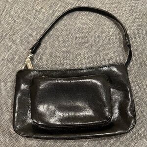 HOBO Black Leather Wristlet Wallet